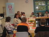 Foto: Teilnehmer während Vortrag